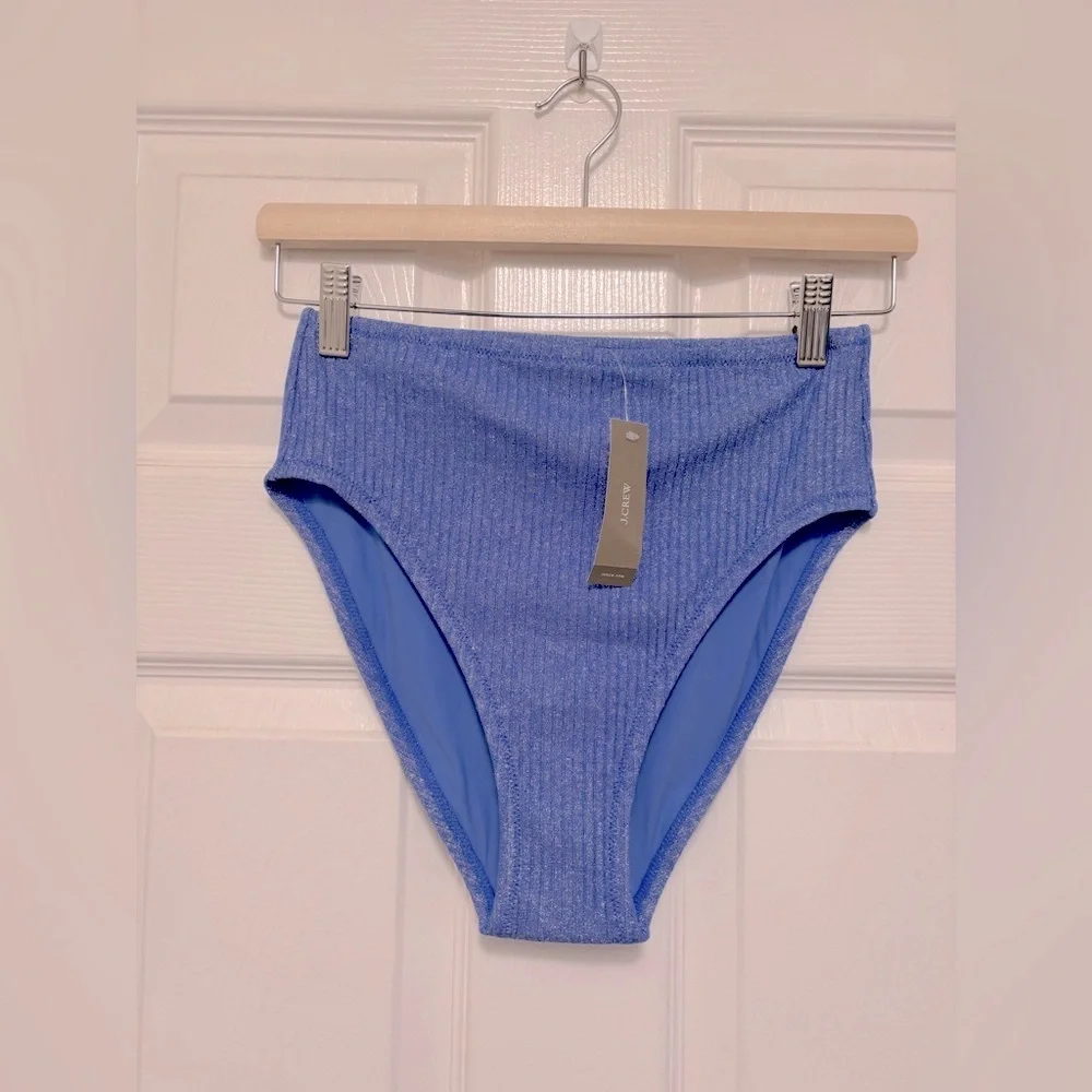 NWT J.Crew Odessa Bikini Top & Hallie Bikini Bottom in Sparkle Rib